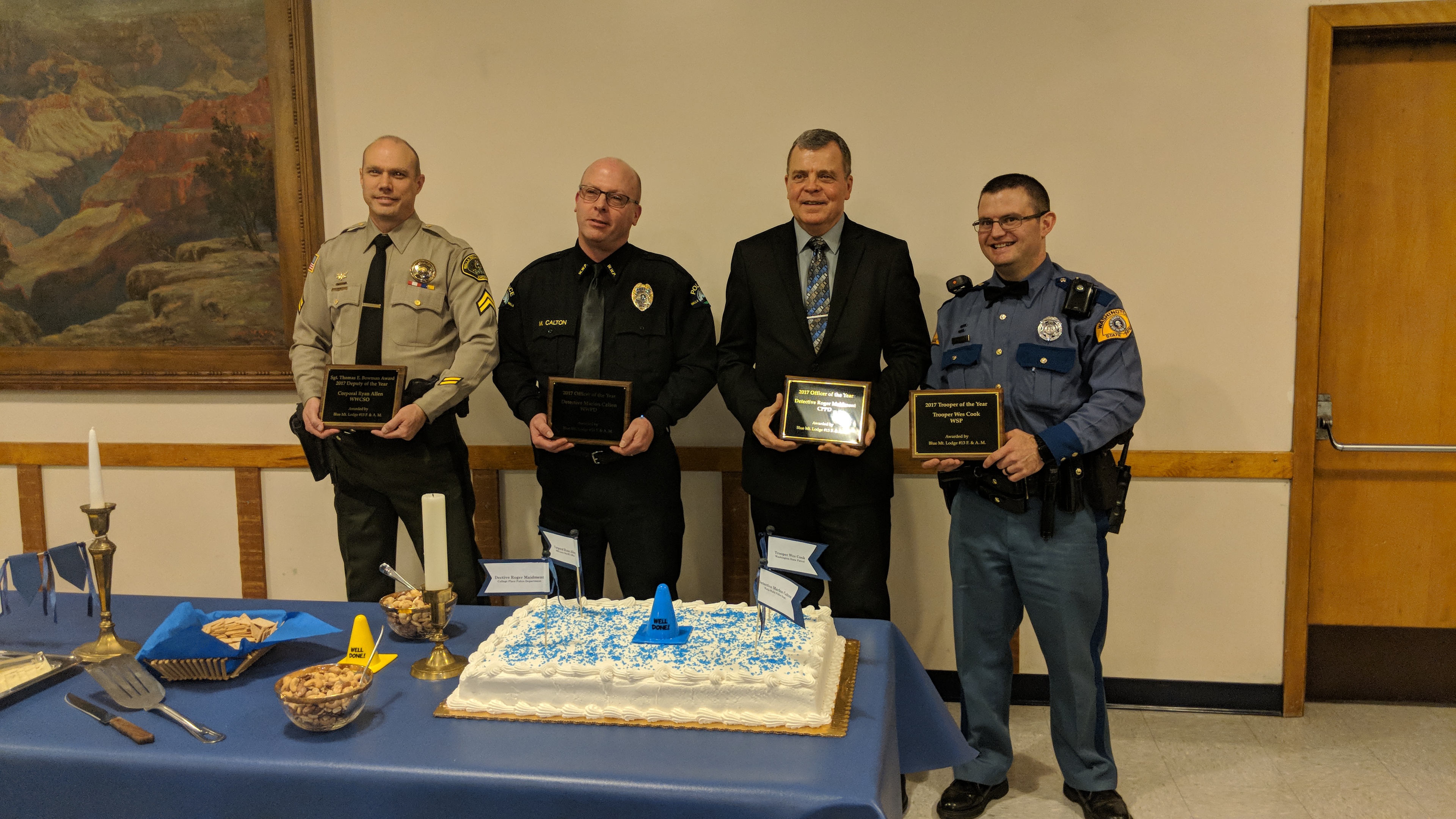 2018 Annual Law Enforcement Awards Ceremony – Blue Mountain Lodge No